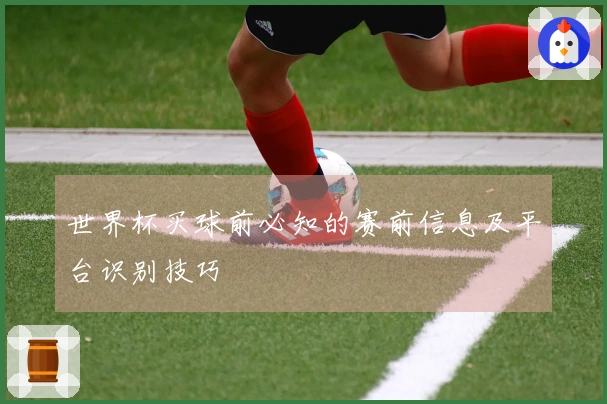 世界杯买球前必知的赛前信息及平台识别技巧