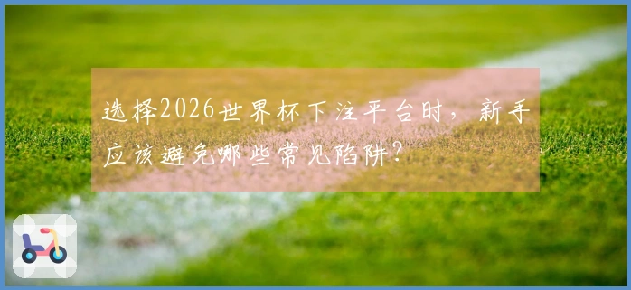 选择2026世界杯下注平台时，新手应该避免哪些常见陷阱？